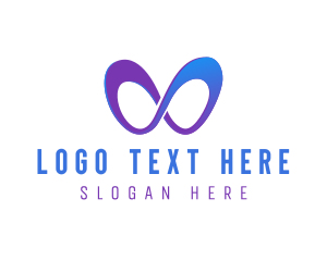 Futuristic Infinity Loop logo design