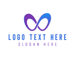 Digital - Futuristic Infinity Loop logo design