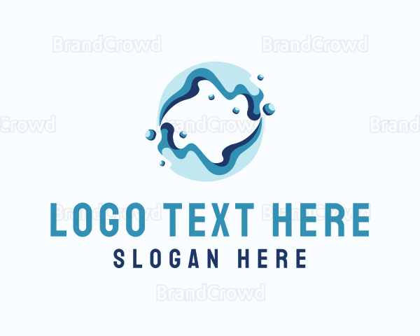 Abstract Water Wave Logo