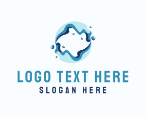 Beach - Abstract Water Wave logo design