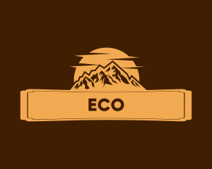 Mountain Climbing - Mountain Landscape Camp logo design