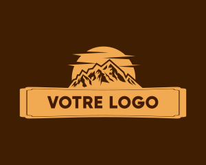 Himalayas - Mountain Landscape Camp logo design