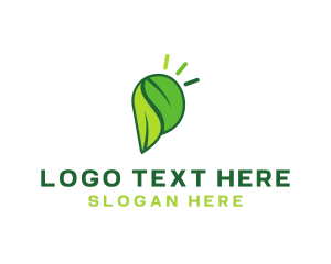 Letter P - Green Leaves Letter P logo design