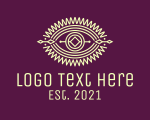 Hieroglyphic - Tribal Eye Surveillance logo design