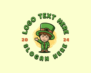 Irish Leprechaun Folklore Logo