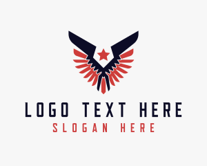 Usa - United States Eagle Star logo design