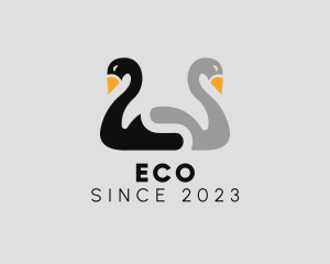 Swan - Swan Couple Birds logo design