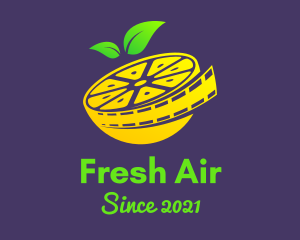 Lemon Film Reel  logo design