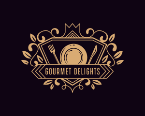 Luxury Fine Dining Restaurant logo design