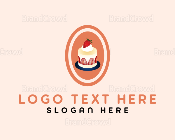 Strawberry Shortcake Dessert Logo