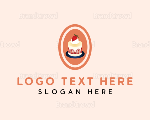 Strawberry Shortcake Dessert Logo