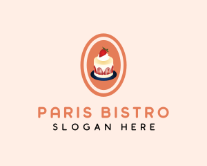 Strawberry Shortcake Dessert logo design