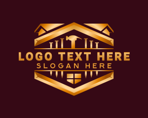 Luxury - Premium Construction Carpentry logo design