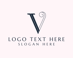 Beauty - Stylish Professional Brand Letter V logo design