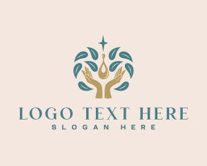 Leaf - Hand Massage Oil logo design