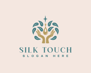 Hand Massage Oil logo design