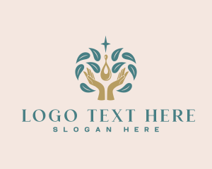 Lotion - Hand Massage Oil logo design