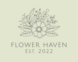 Flower Arrangement Garden logo design