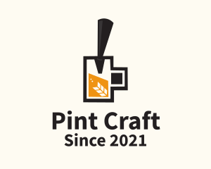 Pint - Craft Beer Mug Tap logo design