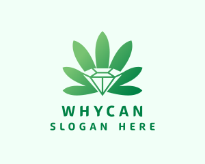 Weed Leaf Jewel Logo