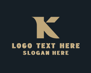 Letter K - Real Estate Architecture Letter K logo design