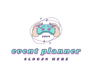 Retro Female Gamer Logo