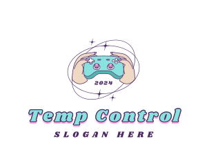 Retro Female Gamer logo design