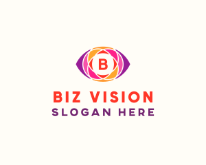 Optical Eye Mosaic logo design