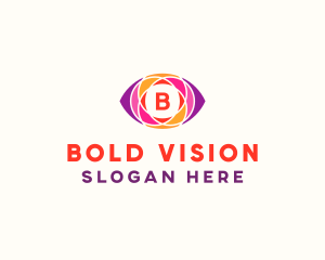 Optical Eye Mosaic logo design