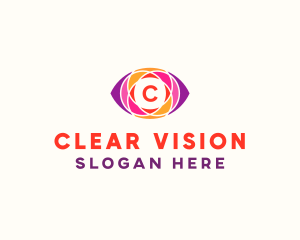 Ophthalmologist - Optical Eye Mosaic logo design