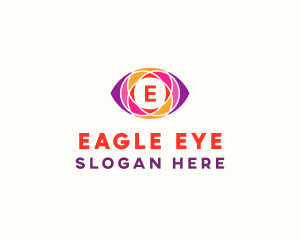 Optical Eye Mosaic logo design