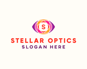 Optical Eye Mosaic logo design