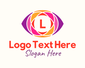 Ophthalmologist - Colorful Geometric Eye Letter logo design