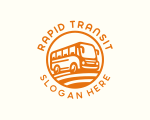 Shuttle - Tourist Bus Trip logo design