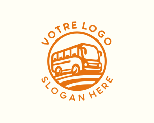Transport - Tourist Bus Trip logo design