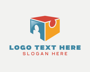 Learning - Jigsaw Puzzle Learningv logo design