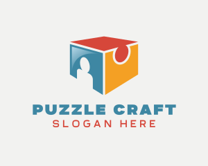 Jigsaw Puzzle Learningv logo design