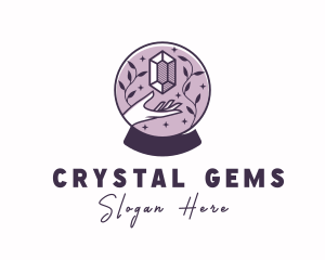 Fortune Telling Crystal Ball logo design