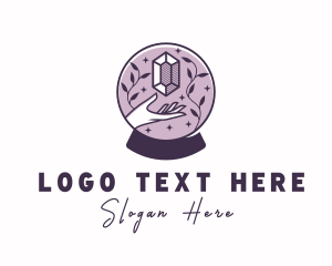 Natural - Fortune Telling Crystal Ball logo design