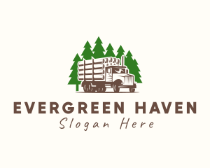 Forest - Forest Logging Truck logo design