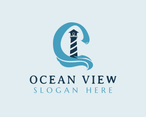 Lighthouse Ocean Tower logo design