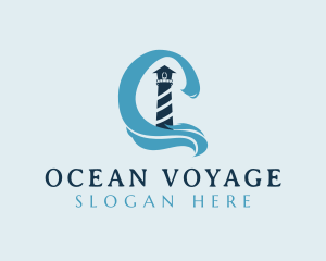 Lighthouse Ocean Tower logo design