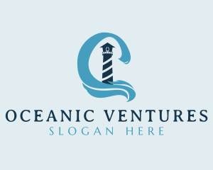 Lighthouse Ocean Tower logo design