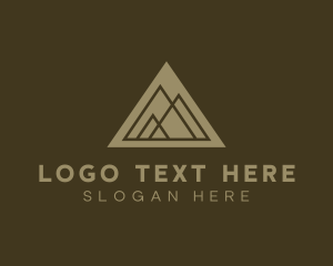 Summit - Minimalist Mountain Landform logo design