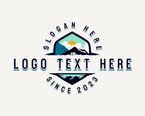 Trekker - Mountain Travel Adventure logo design