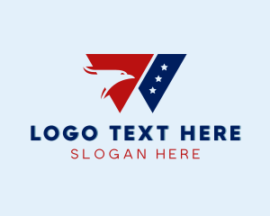 Bird - Aviation American Eagle Letter W logo design