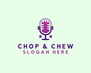 Podcast Microphone Audio Logo