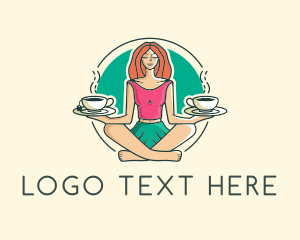 Eatery - Coffee Tea Woman logo design