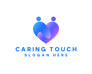 Caregiver - Heart Hug Foundation logo design