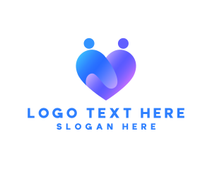 Caregiver - Heart Hug Foundation logo design